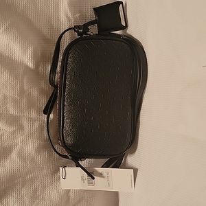 Authentic Calvin Klein mini crossbody CK embossed, Black, NWT